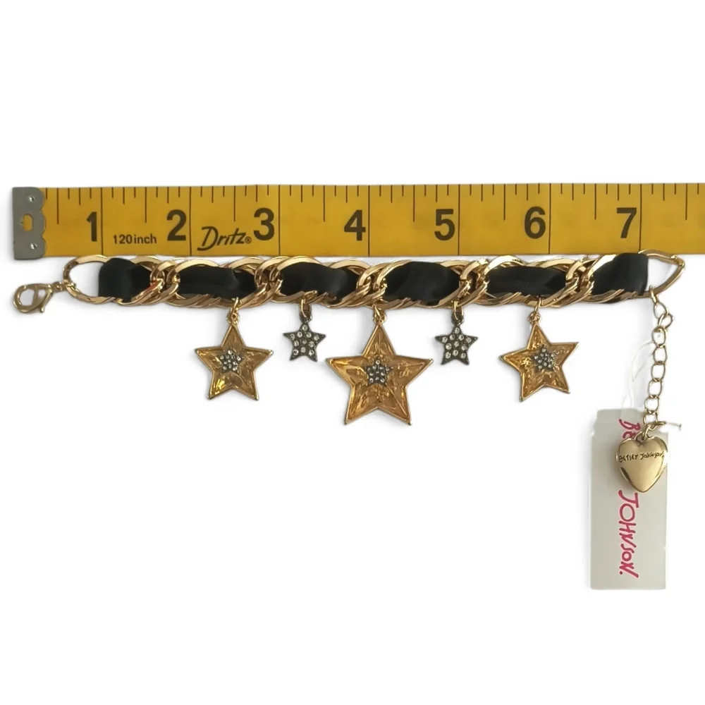 Betsey Johnson Gold and Gray Star Bracelet